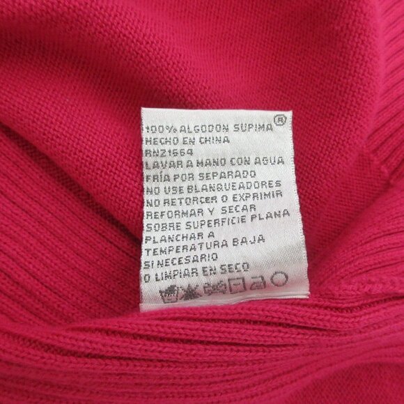 Foxcroft Sweater Womens XXL Pullover 1/2 Zip Pink Mock Neck 100% Supima Cotton - Picture 6 of 7
